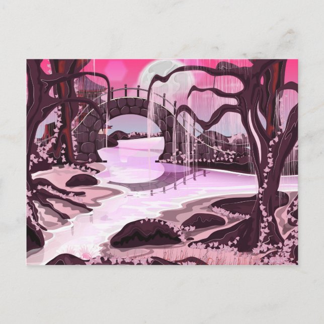 Japanese Meditation Garden Postcard (Front)