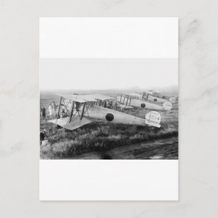 Japanese Military Biplanes, 1910s Postcard