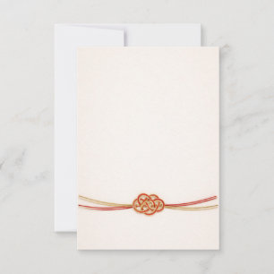 Japanese Mizuhiki Thank You Card – Minimal Elegant