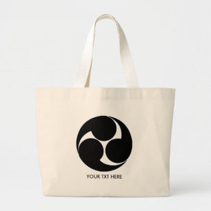 JAPANESE MON-Family crests Large Tote Bag