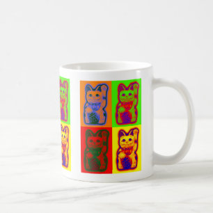 JAPANESE Money CAT Maneki Neko Coffee Mug