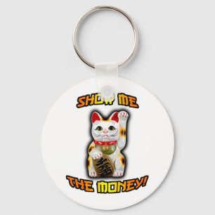 JAPANESE Money CAT Maneki Neko Key Ring