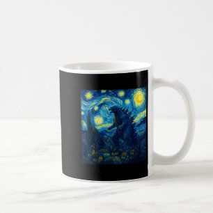 Japanese Monster Kaiju Van Gogh Starry Night Coffee Mug