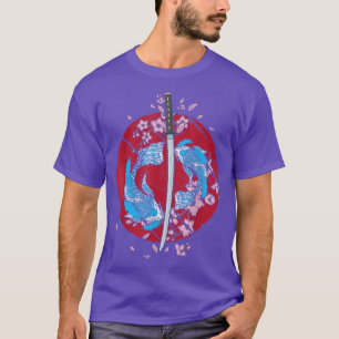 Japanese Moon Koi Cherry Blossom T-Shirt