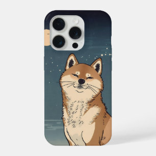 Japanese Moon Shiba iPhone Case