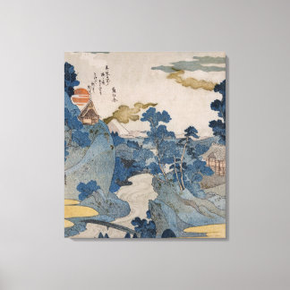 Japanese Mountain Village Canvas Print