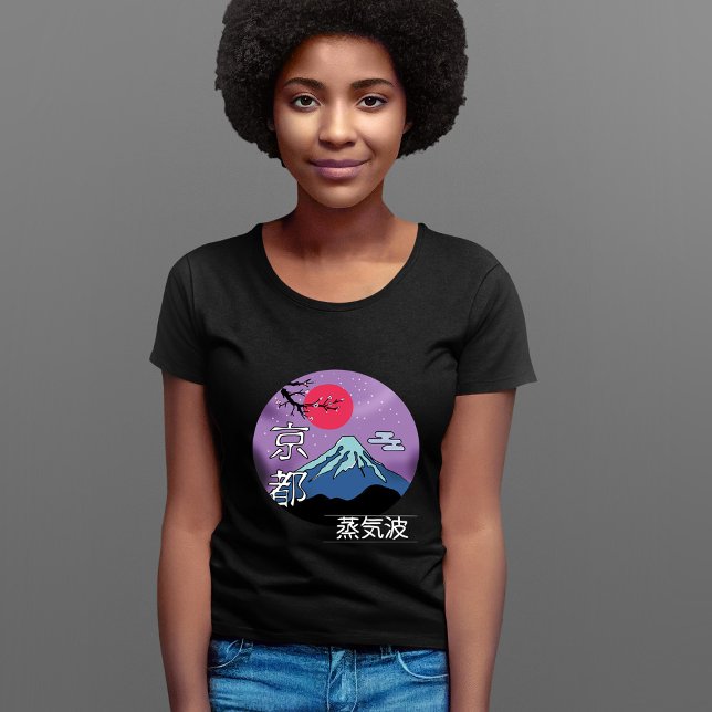 Japanese mountains with blossoms T-Shirt (Creator Uploaded)