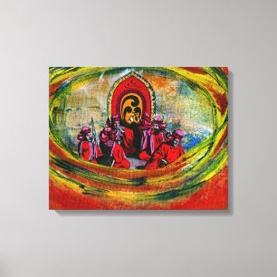 Japanese Musicians Canvas Print