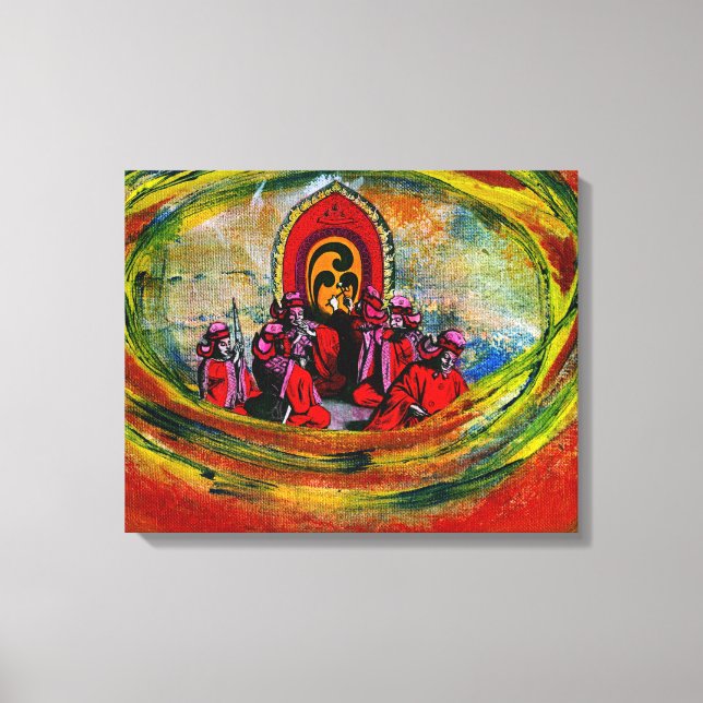Japanese Musicians Canvas Print (Front)