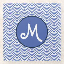 Japanese Nami Wave Pattern and Monogram