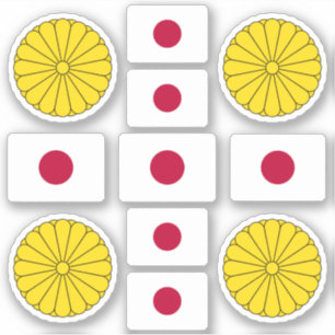 Japanese national symbols / coat of arms and flag 