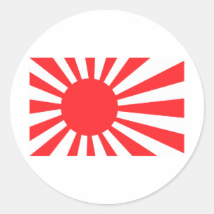 Japanese Navy Flag Classic Round Sticker