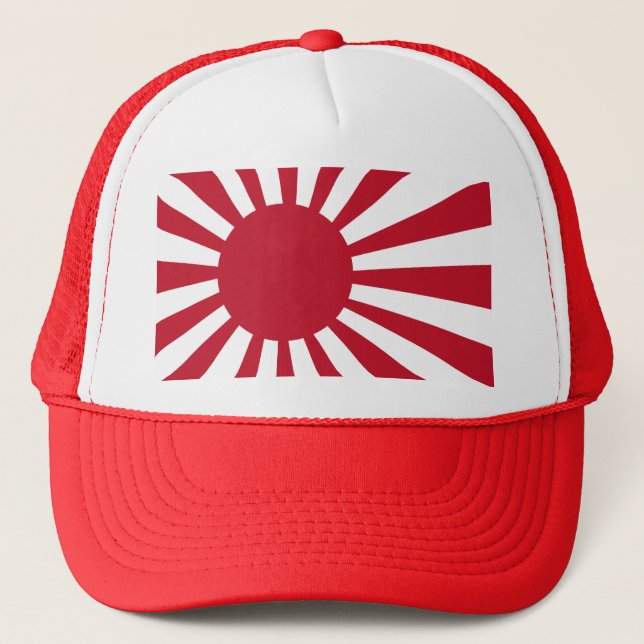 Japanese Navy Flag T-shirts and Apparel Trucker Hat (Front)