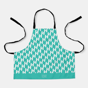 Japanese Navy White Minimal Pattern Apron