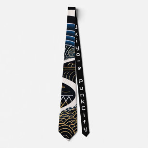 japanese necktie vintage retoro 【浮世絵パンクシティ】 ネクタイ