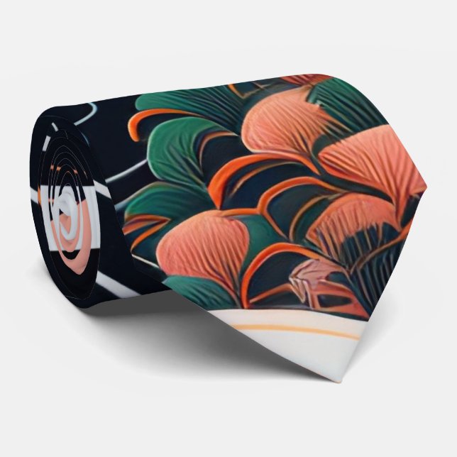 japanese necktie vintage retoro 【浮世絵パンクシティ】 ネクタイ (Rolled)