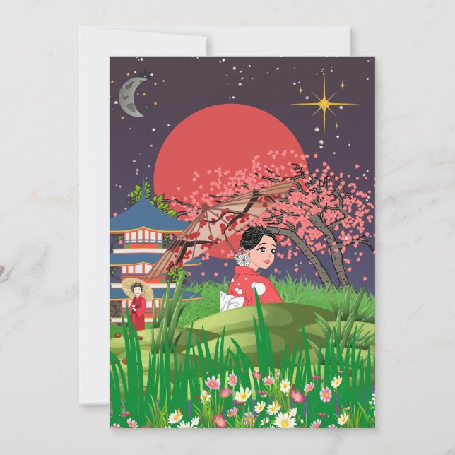 Japanese Nights Thank You Card (Front)