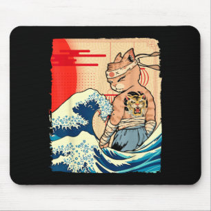 Japanese Ninja Art and Japan Karate Jujutsu Cat Mouse Mat