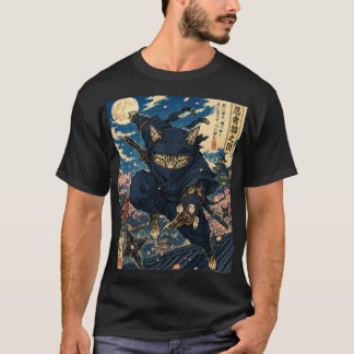 Japanese Ninja Cat T-Shirt 