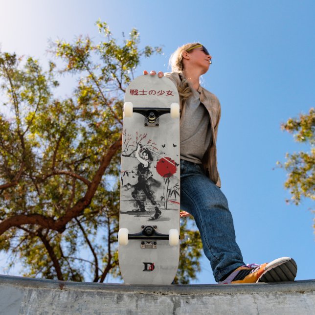 Japanese Ninja Girl Dd Brand Skateboard (Outdoor 1)