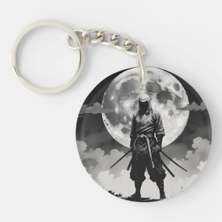 japanese ninja Moon Night Ninja Quiet Guardian Key Ring