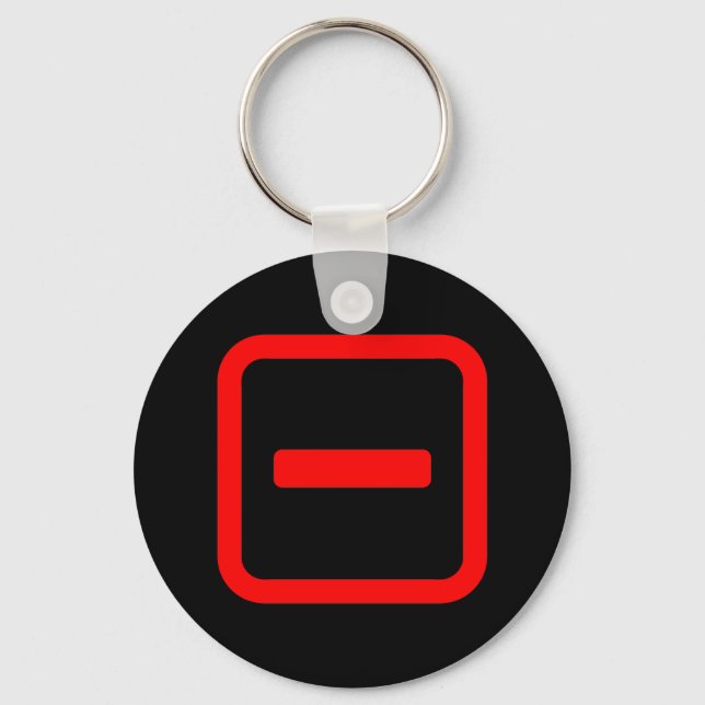 Japanese Number One 一 【Ichi】 Kanji Key Ring (Front)
