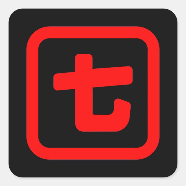 Japanese Number Seven 七 【Nana】 Kanji Square Sticker (Front)