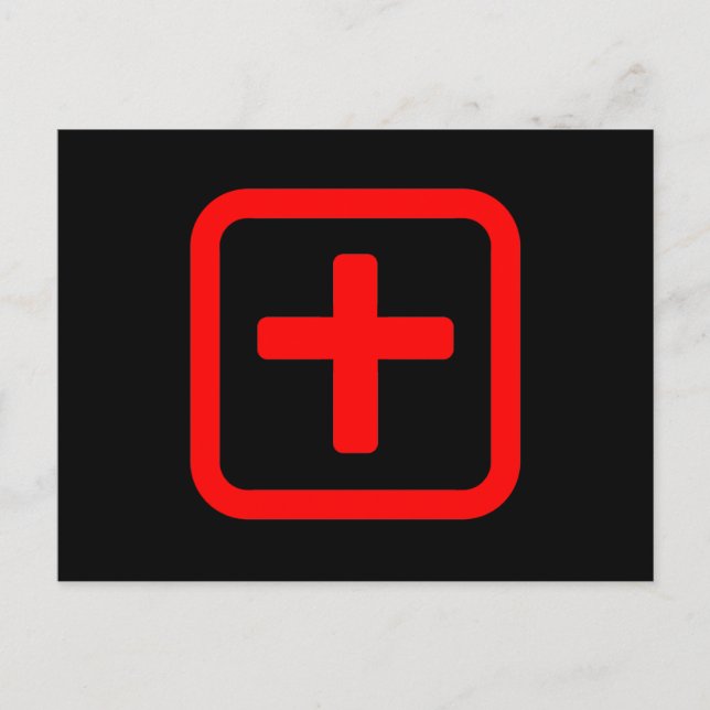 Japanese Number Ten 十 【Ju】 Kanji Postcard (Front)