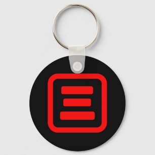Japanese Number Three 三 【San】 Kanji Key Ring