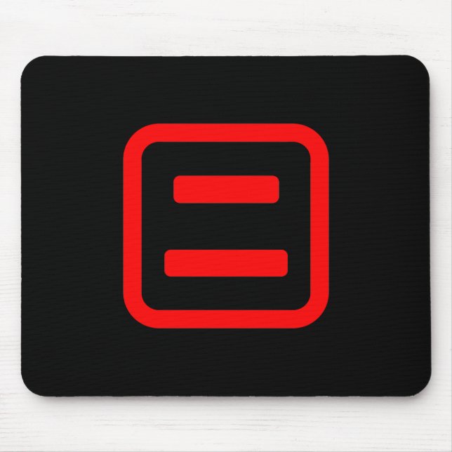 Japanese Number Two 二 【Ni】 Kanji Mouse Mat (Front)