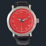 Japanese numbers red background watch<br><div class="desc">Japanese numbers red background watch. The system of Japanese numerals is the system of number names used in the Japanese language. The Japanese numerals in writing are entirely based on the Chinese numerals and the grouping of large numbers follow the Chinese tradition of grouping by 10, 000.</div>