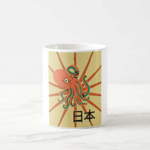 Japanese Octopus Pattern Coffee Mug