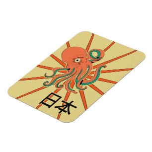 Japanese Octopus Pattern Magnet
