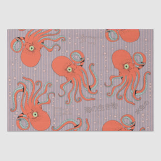 Japanese Octopus Pattern Tissue Paper