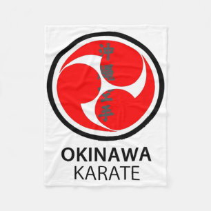 Japanese Okinawa Karate Martial Arts Fleece Blanket