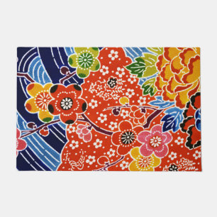 Japanese Okinawan Dye (Bingata) Doormat