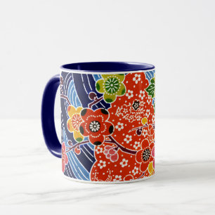 Japanese Okinawan Dye (Bingata) Mug