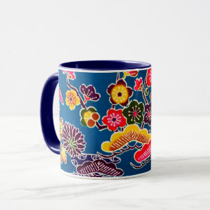 Japanese Okinawan Dye (Bingata) Mug