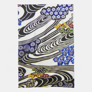 Japanese Okinawan Dye (Bingata) Tea Towel