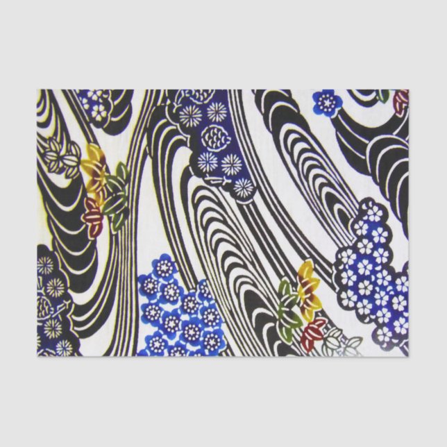 Japanese Okinawan Dye (Bingata) Tissue Paper (Front)