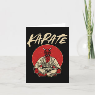 Japanese Oni Demon - Karate Gift  Card