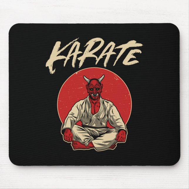 Japanese Oni Demon - Karate Gift  Mouse Mat (Front)