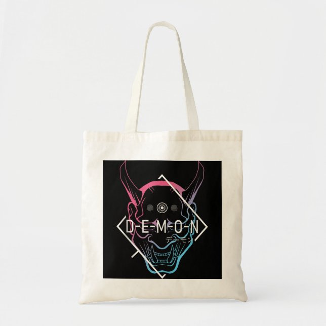 Japanese Oni Mask Demon Ogre - Aesthetic Japan Sam Tote Bag (Front)