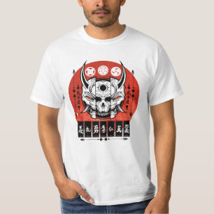 Japanese Oni Mask Design T-Shirt