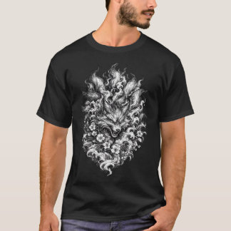Japanese Oni Mask T-Shirt | Traditional Irezumi Ta