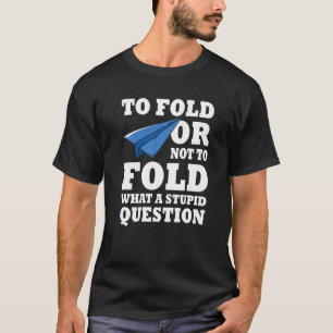 Japanese Origami Paper Aeroplane Folding Paper Pla T-Shirt