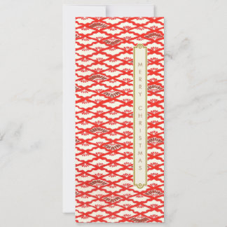 Japanese origami pattern Christmas Holiday Card