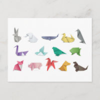 Japanese origami postcard for postcrossing