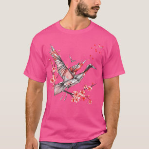 Japanese Origami Red-Crowned Crane T For Japan Cra T-Shirt