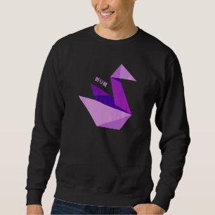 Japanese Origami Tsuru Paper Bird Orizuru Japan Cu Sweatshirt